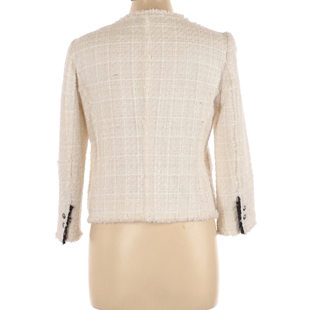 ZARA Tweed Jacket With Bow - L - Picture 2 of 2